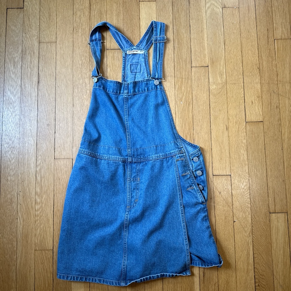 Blue Denim Overall Dress